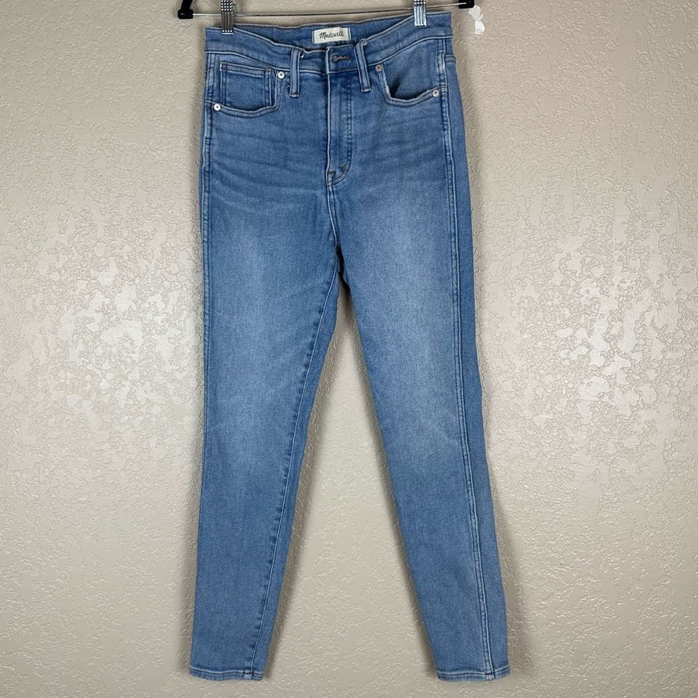 Madewell light wash 10” High Rise skinny
